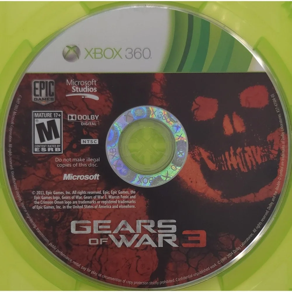 Gears of War 3 - Xbox 360 - Authentic CIB w/ Stickers - Microsoft Game - Tested